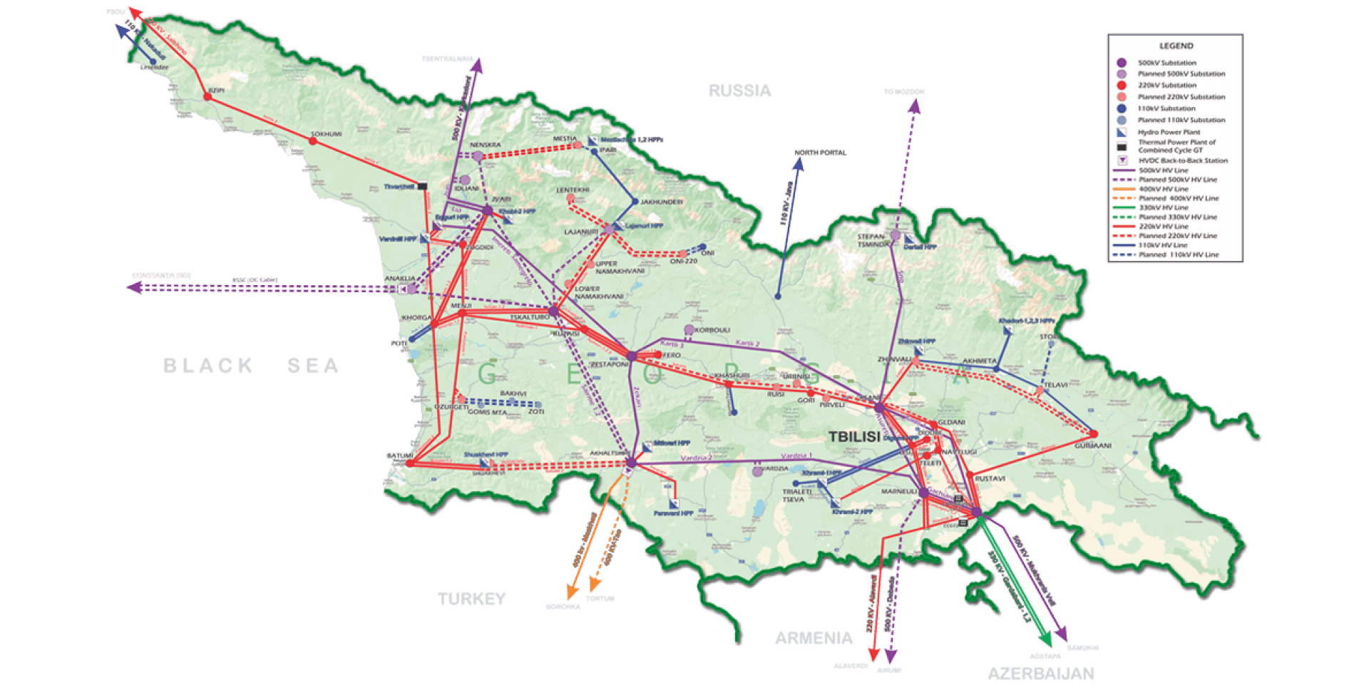 საქართველოს ენერგეტიკული ინფრასტრუქტურა